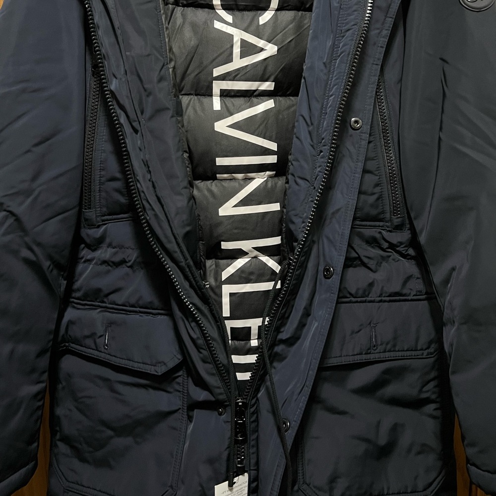 Navy blue men small Calvin Klein jacket